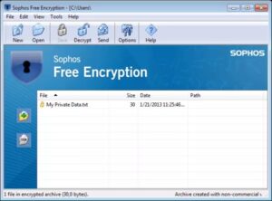 Sophos Free Encryption